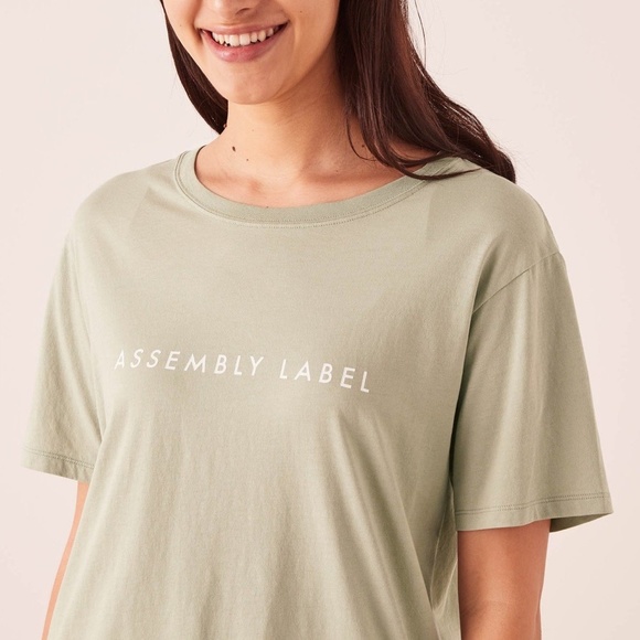 Assembly Label Tops - Assembly Label NEW 8 Logo Cotton Crew Tee T-shirt